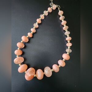 Peach necklace